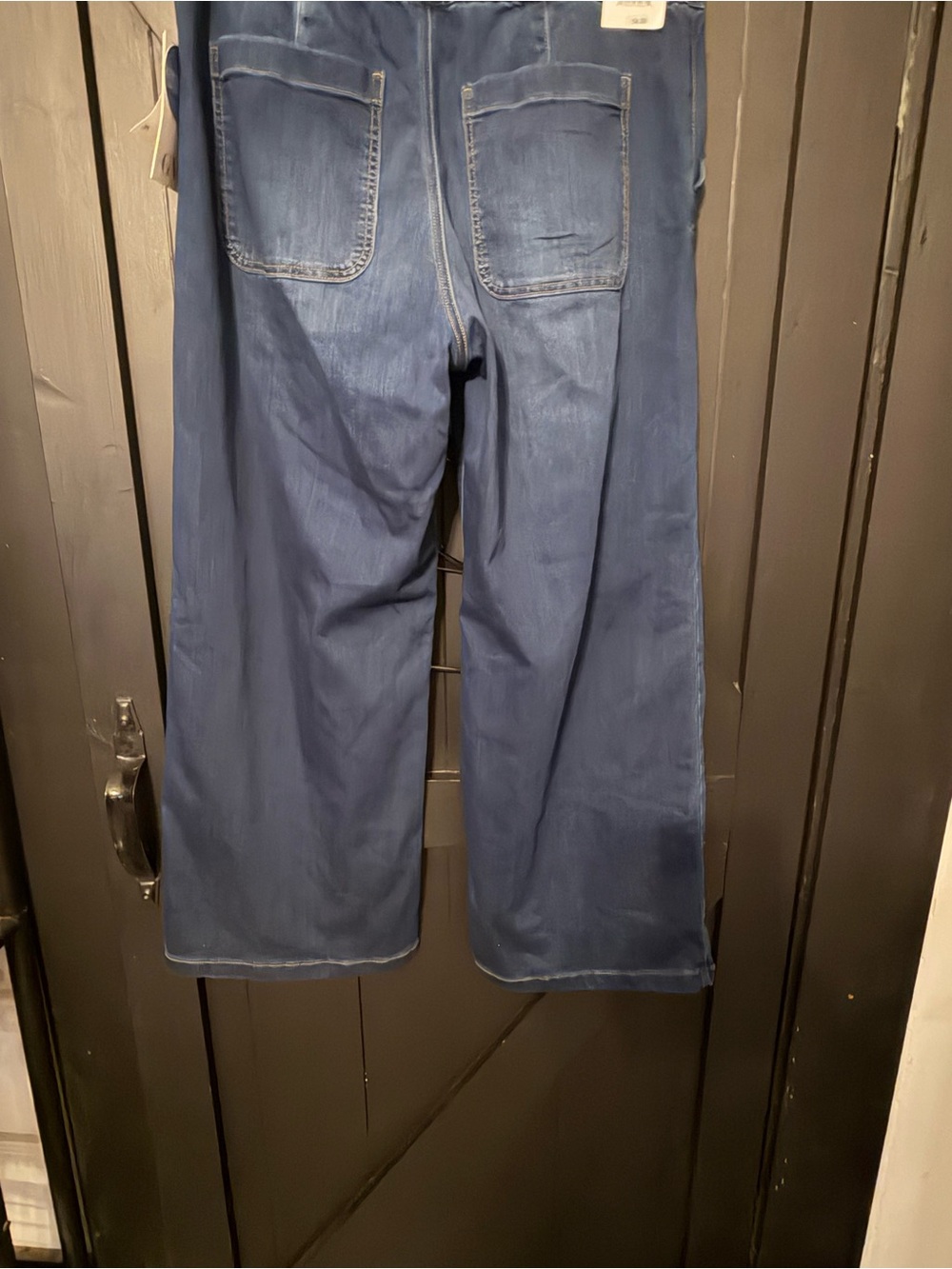 Gloria Vanderbilt Mid-Blue Wide-Leg Drawstring Jeans - Picture 2 of 8